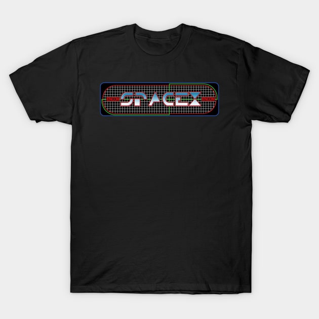 SpaceX Tron Game T-Shirt by RetroZest